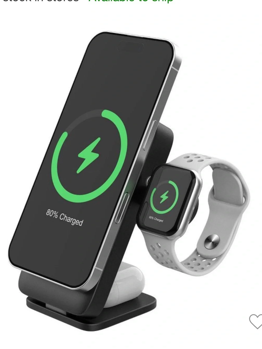 myCharge 6000mAh 20W EcoHub Wireless Power Bank and Stand In One with Wall Plug,